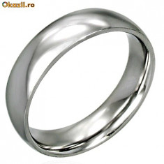 Stainless Steel/ Inox Weading Ring - Marime US 10 foto