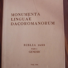 Monumenta Linguae Dacoromanorum - Biblia 1688 - 5 Volume - descriere