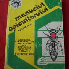 MANUALUL APICULTORULUI EDITIA A 6 A ANUL 1986 , PAGINI 398 ,