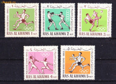 Timbre RAS AL-KHAIMA 1965 - Sport Nestampilate foto