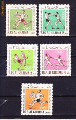 Timbre RAS AL-KHAIMA 1965 - Sport Nestampilate foto