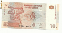 CONGO 10 Francs 2003 - UNC !!! foto