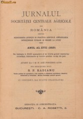 42 nr. Revista Jurnalul Societatii Agricole din Romania pe 1910-1911 foto