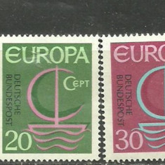 Germania 1966 - EUROPA CEPT, serie nestampilata B5
