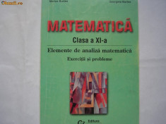 Elemente de analiza matematica,clasa a 11-a(culegere de probleme) Burtea,c1 foto