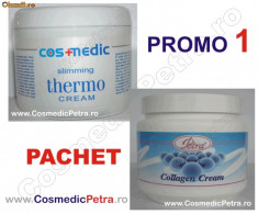 Pachet SLABIRE - Crema THERMO Slimming Anticelulitica Cosmedic si Crema COLAGEN foto