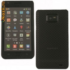 Husa Toc Carcasa SAMSUNG GALAXY S2 S 2 I9100!PERFORATED!BLACK MESH! foto