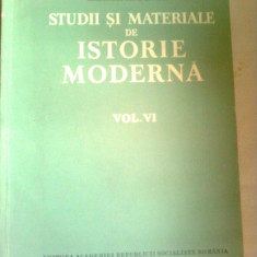 STUDII SI MATERIALE DE ISTORIE MODERNA vol.6 + vol.7