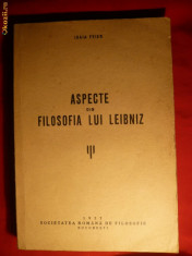 Isaia Feier - Aspecte din Filozofia lui Leibniz - Prima Ed. 1937 foto
