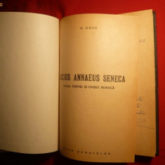 Ghe. GUTU - Lucius Annaeus Seneca - Prima Ed 1944;