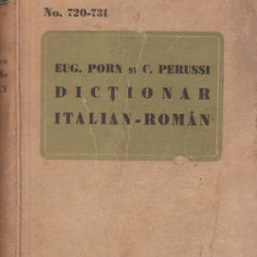 E.Porn si C.Perussi / Dictionar italian - roman (editie interbelica)