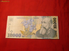 Bancnota 10 000 Lei 1999 pe hartie , cal. F.Buna foto