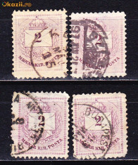Timbre Ungaria 1898/ A3 Plic cu cifra de valoare. Dantelat 11,1/2 foto