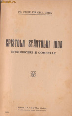 Pr.Gh.I.Ghia / EPISTOLA SFANTULUI IUDA - introducere si comentariu (editie 1927) foto