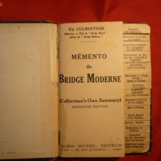 Memento du BRIDGE MODERNE by ELY CULBERTSON - 1934