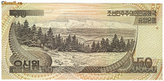 Corea de Nord bancnota 50 qoto , UNC foto