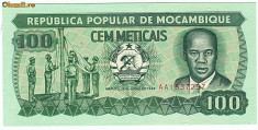 Mozambic bancnota 100 Meticais 1989 UNC foto