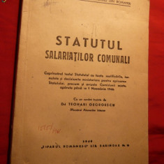 Statutul Salariatilor Comunali - ed. 1946