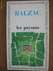 Balzac - Les Paysans (in limba franceza) foto