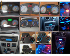 Bord Logan - modificari lumini ceasuri, butoane consola, panou climatizare,CD foto