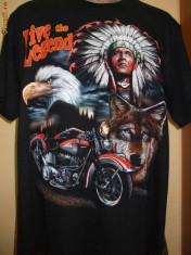 TRICOURI (TRICOU) formatii rock &amp;amp;amp;amp;amp; diverse imprimeuri INDIAN MOTOCICLETA LUP foto