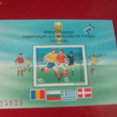 COLITA NEDANTELATA 1990 PRELIMINARIILE C. M. DE FOTBAL ITALIA