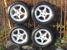 SET JANTE ALIAJ FIAT + ANVELOPE 175/65 R14 4X98 PUNTO, ALBEA foto