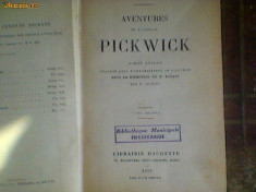 carte-aventures de monsieur pickwick-1923 paris foto