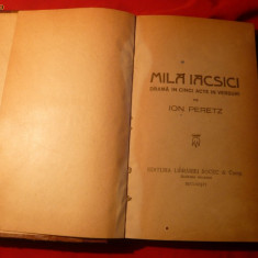 Ion Peretz - Mila Iacsici 1919 si Bimbasa Sava1918 - I ed.