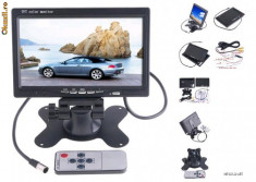 Monitor LCD 7 inch Display Auto pentru Camera Parcare Mers Inapoi Marsarier foto