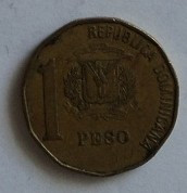 1 peso 1993 Republica Dominicana foto