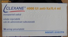 CLEXANE 4000 UI anti-Xa/0,4ml foto