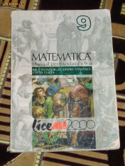 CC4 - MATEMATICA - ALL - CLASA A IX - A foto