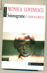 SEISMOGRAME -UNDE SCURTE II- Monica Lovinescu foto