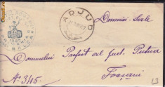 PLIC ROMANIA ;BALCA-ADJUD-FOCSANI 1907 -STAMPILA ; PRAA 12 foto