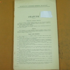 Statut Societatea Blaugaz, Bucuresti 1911