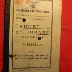 Carnet de Asigurare 1940-1943