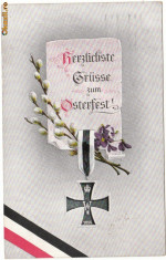 Crucea de Fier Carte Postala de Propaganda Germana 1917 foto