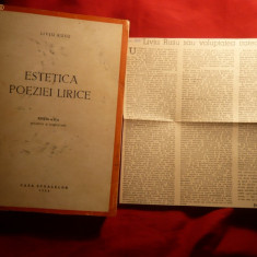Liviu Rusu - Estetica Poeziei Lirice - 1944