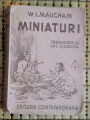 Miniaturi / Somerset W. Maugham ; trad. de Jul. Giurgea 1943