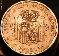 5 pesetas 1871 foto