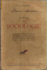 D.I.Suchianu / MANUAL DE SOCIOLOGIE - editie 1930 foto