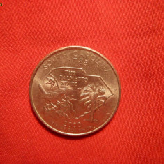 2x 1/4 Dolar Comemorativ Carolina Sud , SUA ,litere P si D