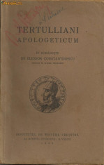 Tertullianus / APOLOGETICUM - editie 1930 foto