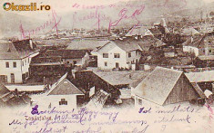 Romania, Topanfalva, Campeni Alba, carte postala circulata 1901: Detaliu, animat foto