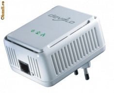 RETEA prin PRIZA / instalatia electrica Devolo dLAN 200 Mbps RJ45 nu router wireless dlink linksys. UTP Simplu fara cabluri fara WiFi.adaptor Internet foto