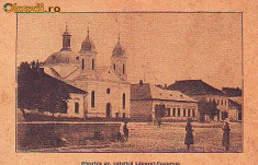 Ok-1002- Ro, Lapusul Unguresc, c.p. circ. 1925: Biserica gr.catolica, animat foto