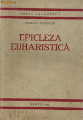 Nicolae Popoviciu / EPICLEZA EUHARISTICA - teza de doctorat (editie 1933) foto