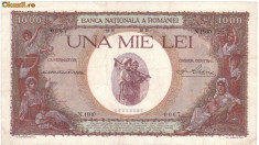 * Bancnota 1000 lei 1939 - cu overprint foto