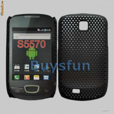 SAMSUNG GALAXY MINI S5570 - CARCASA MESH SERIES - BLK AIR ED - CARCASA SAMSUNG GALAXY MINI S5570 foto